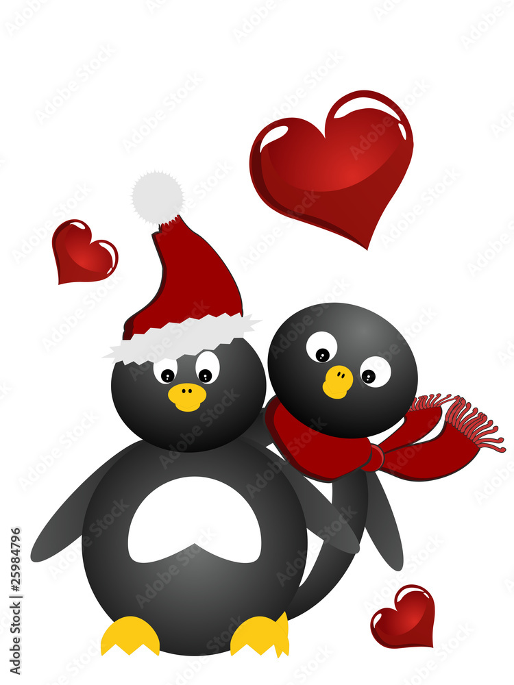 Freundschaft/ Liebe - kleine Pinguine
