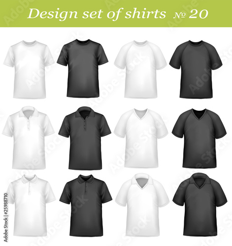 Twentynth design shirt set. Vector