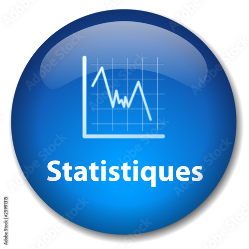 Bouton STATISTIQUES (données mathématiques analyse graphique)