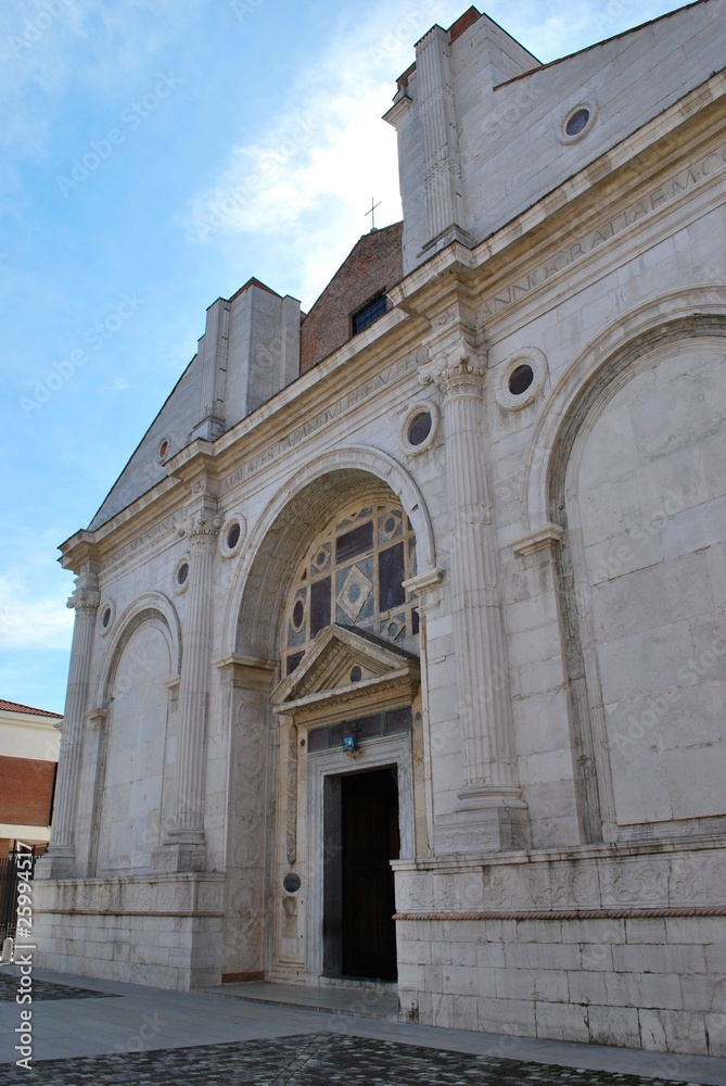 Malatesta's temple church monument, Rimini, Italy