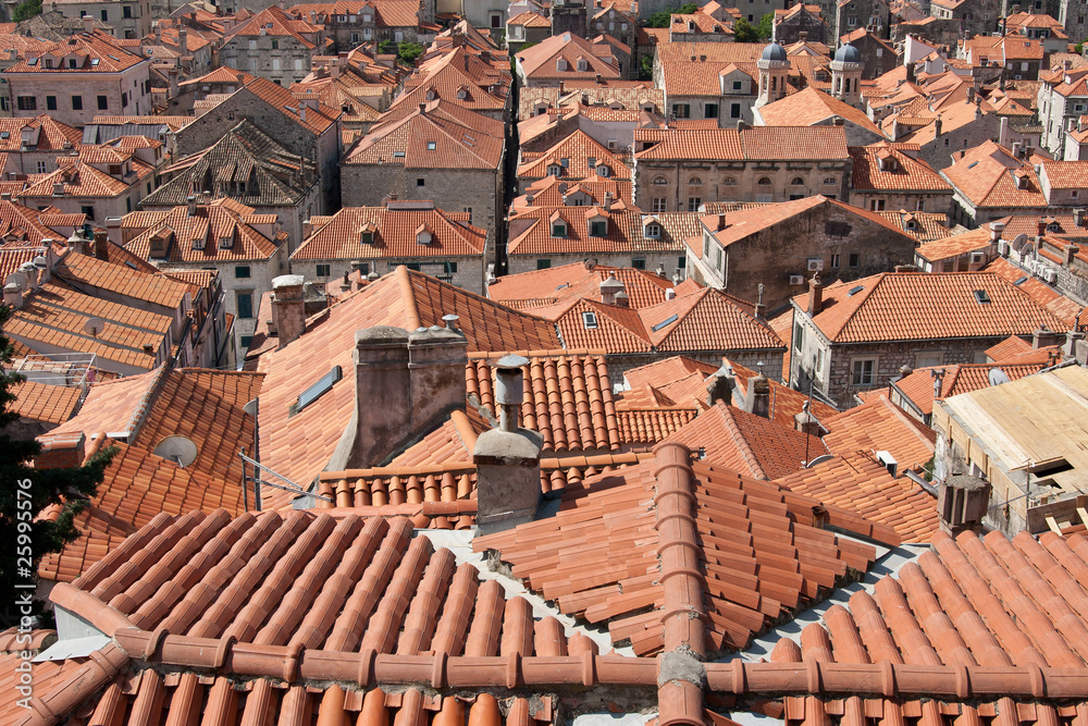 View of Old City of Dubrovnik
