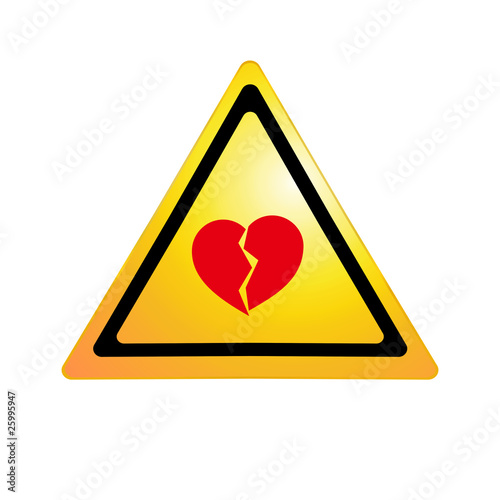 Broken heart- warning sign