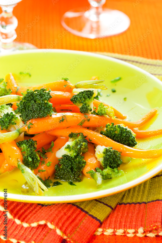 carrots and broccoli carrots and broccoli