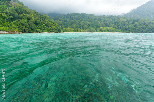 wild tropical sea, tioman island, malaysia photo