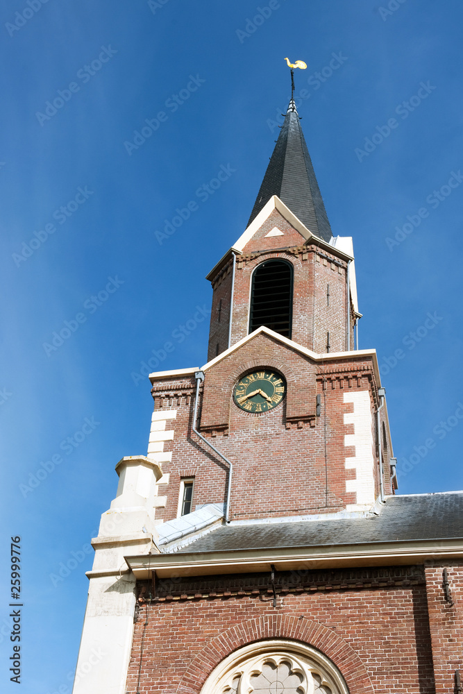 Typical Dutch church tower