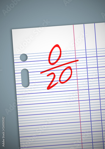 Note 0 sur 20