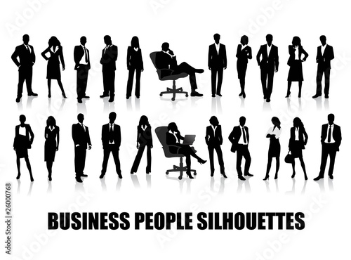 business people silhouettes