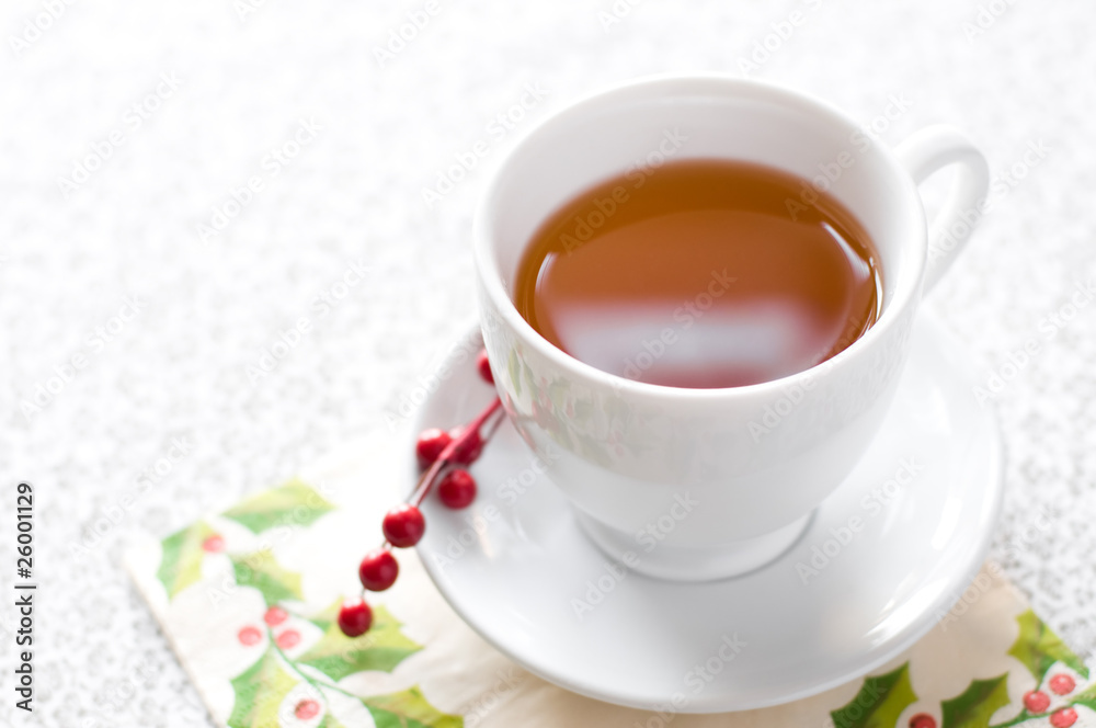 Cup of tea with berries Cup of tea with berries