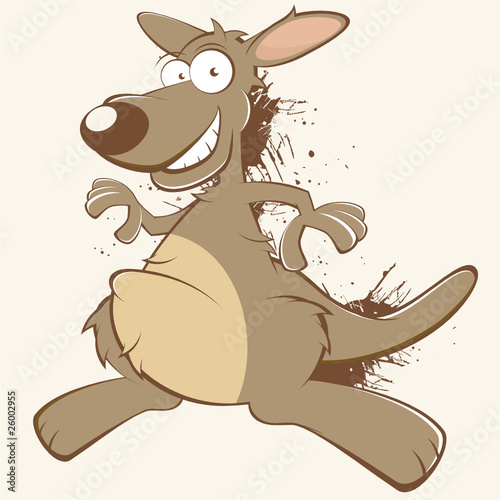 känguru cartoon vintage