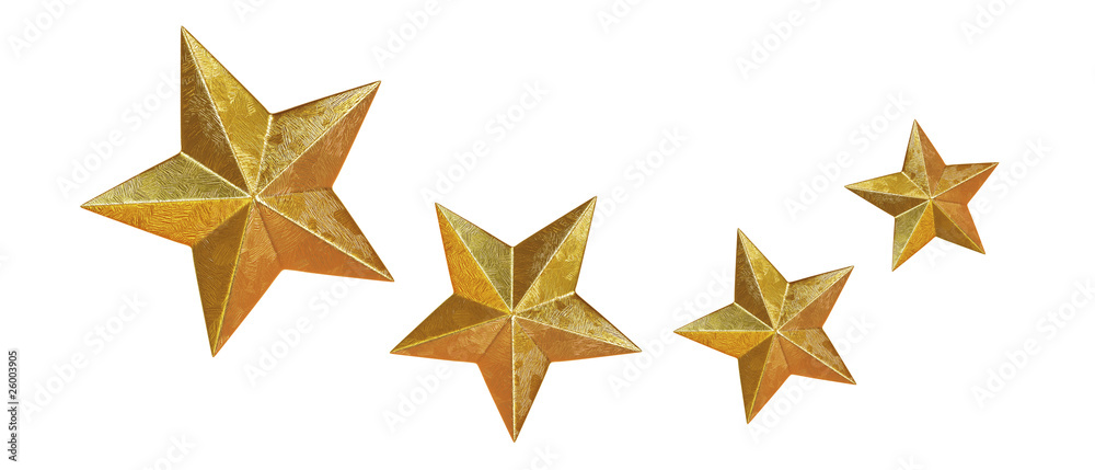 Fotografie Four golden stars