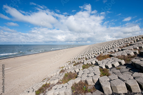 Dutch sea dike photo