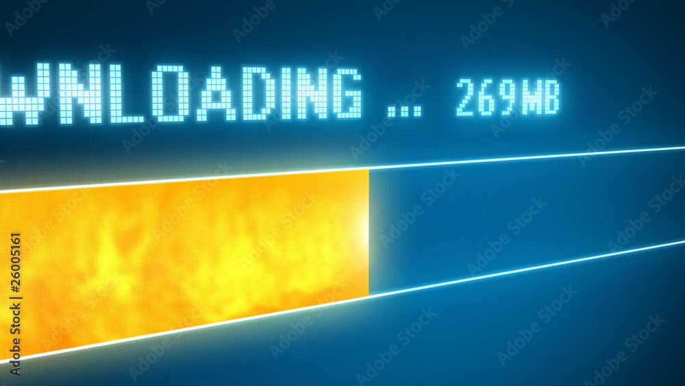 Fast DOWNLOAD bar  concept