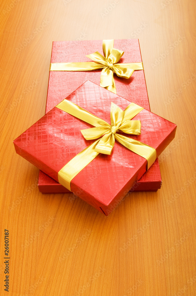 Gift box isolated on the white background Gift box isolated on the white background