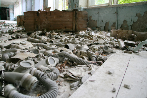 Abandoned gas masks