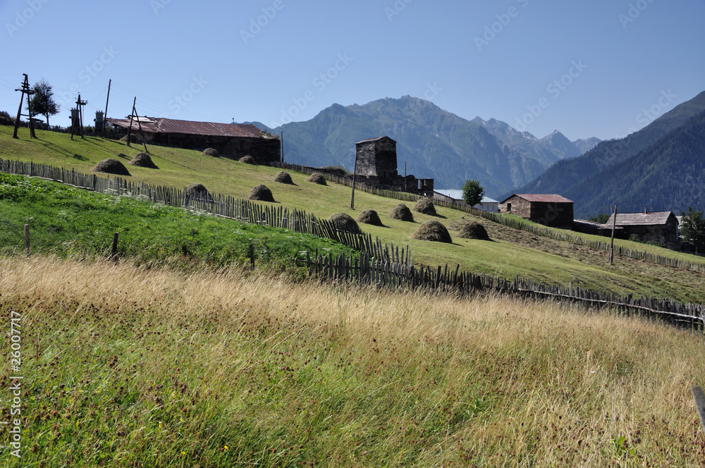 Village in Svaneti, Georgia