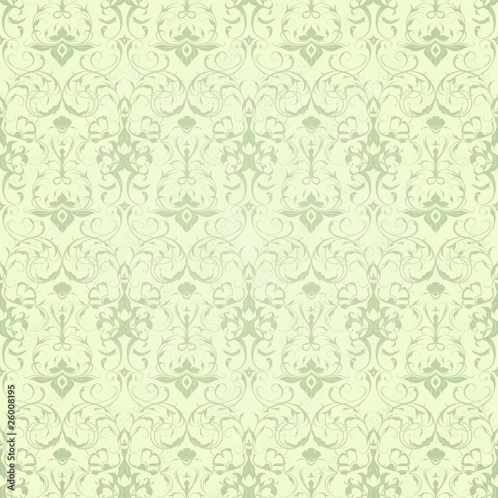 Light green Seamless wallpaper pattern