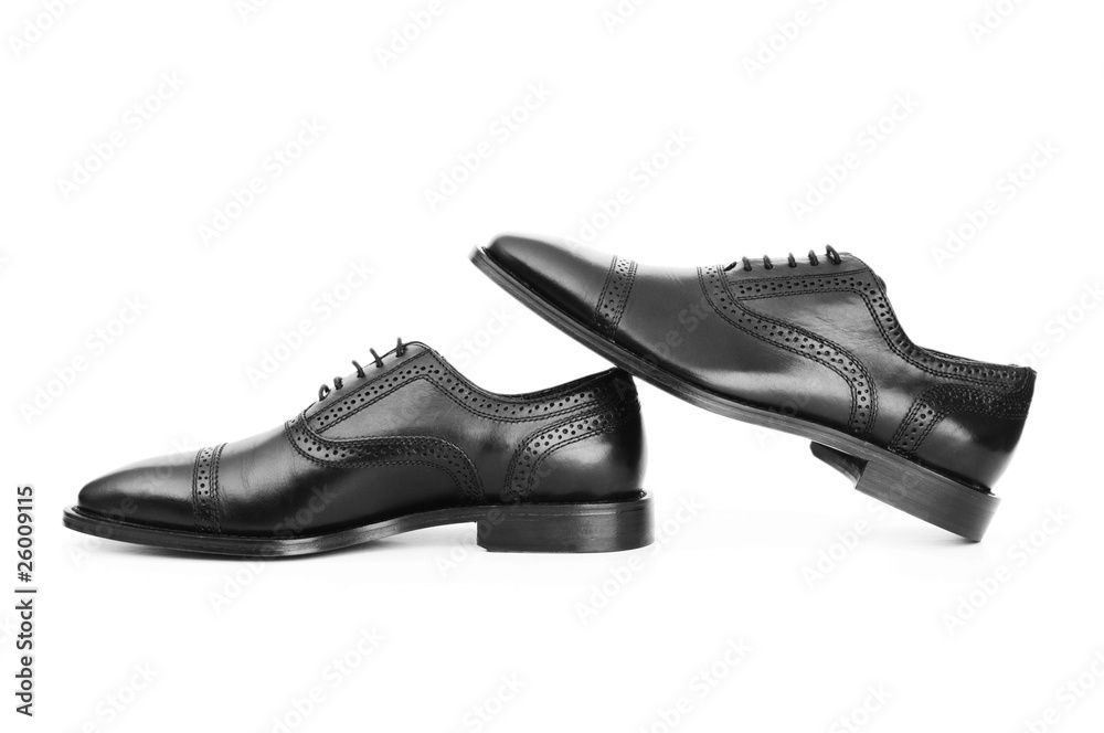 Male shoes isolated on the white background Male shoes isolated on the white background