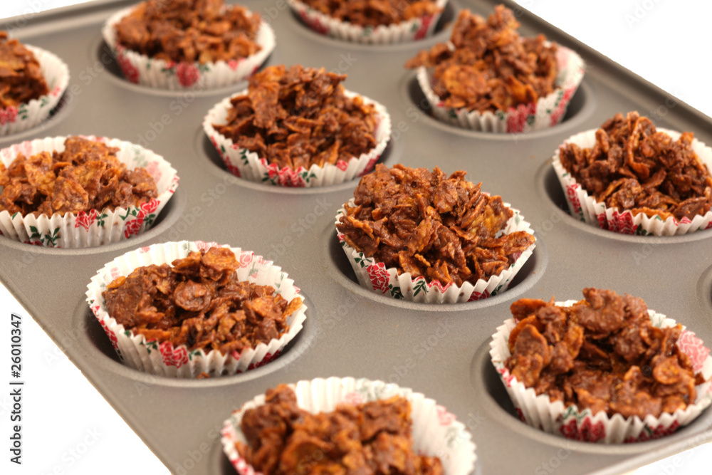 Fototapeta premium Chocolate Crispy Cakes