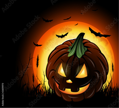 Halloween pumpkin lantern