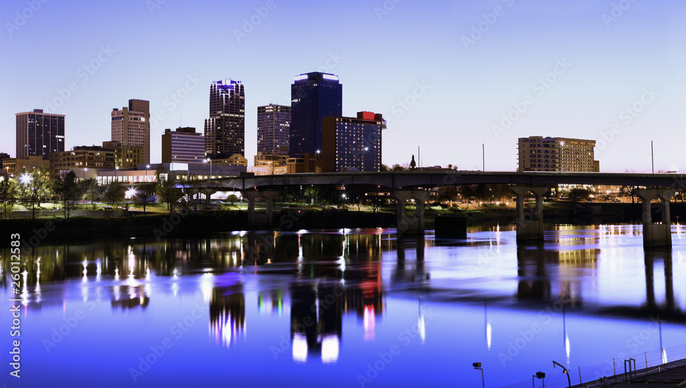 Fototapeta premium Evening in Little Rock