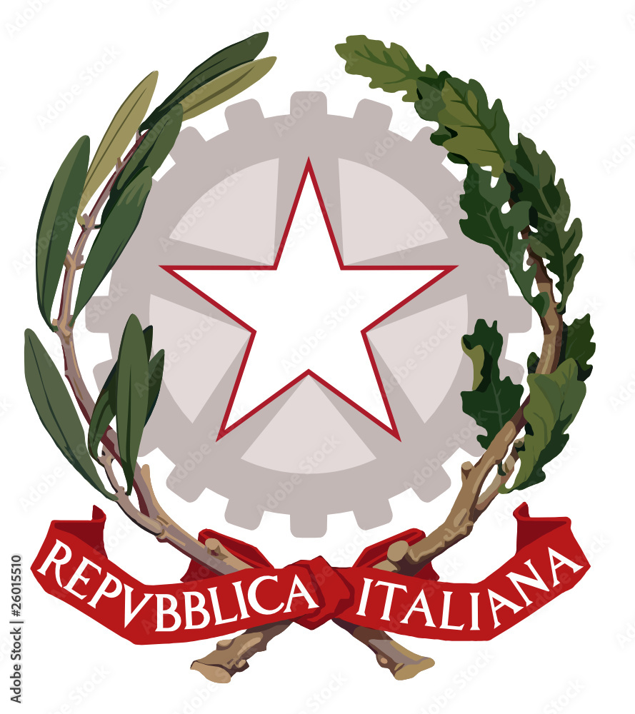 Naklejka premium Italian coat of arms