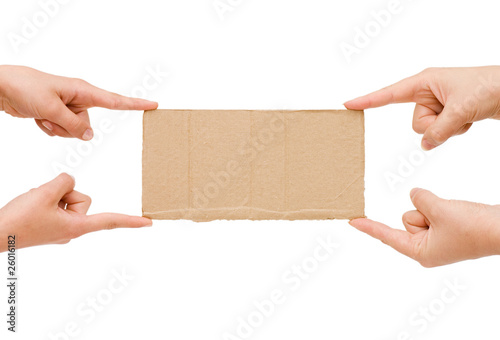 The cardboard tablet in a hand © Vladimir Voronin