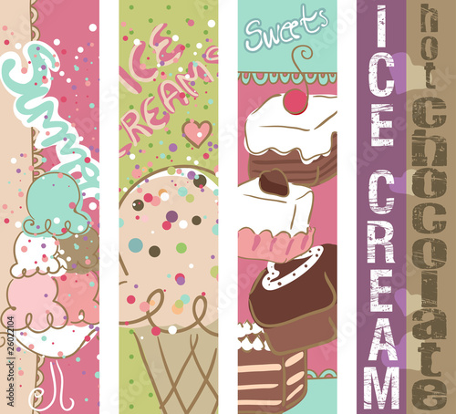 summer sweets vertical banners