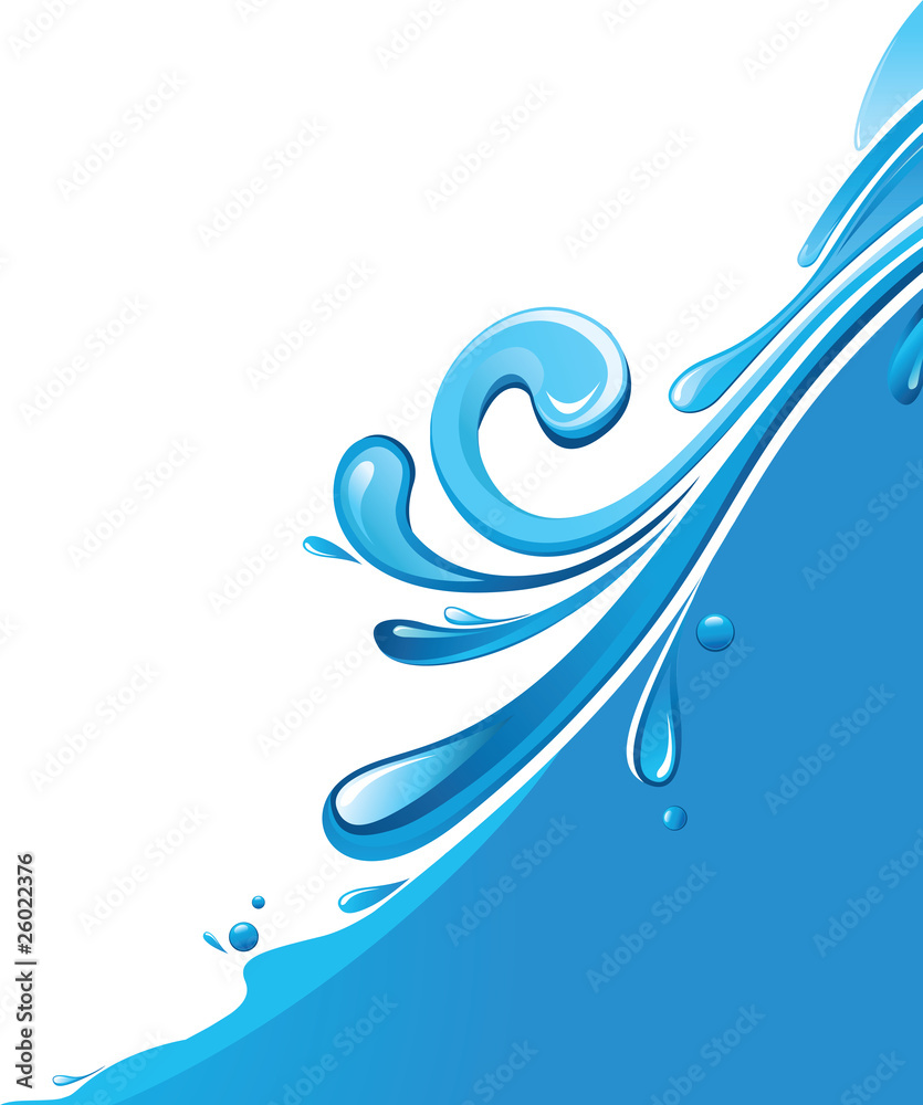 Naklejka premium waves