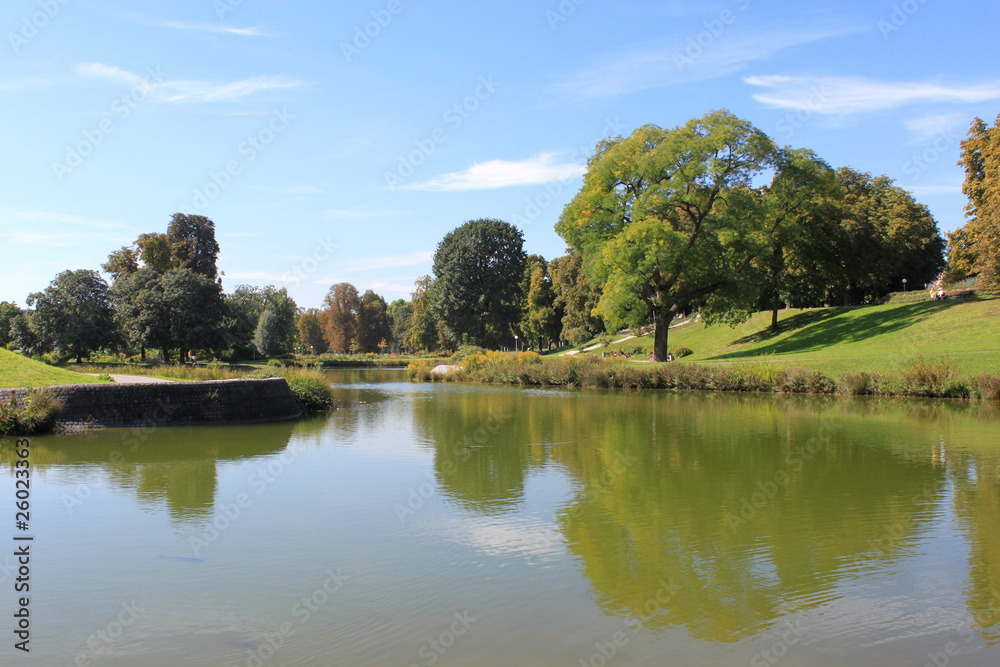 Obraz premium Stadtpark Stuttgart