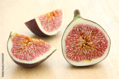 Fresh ripe Fig sliced and ready to eat