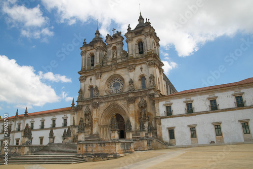 view of Alcobaca Monastery in Portugal