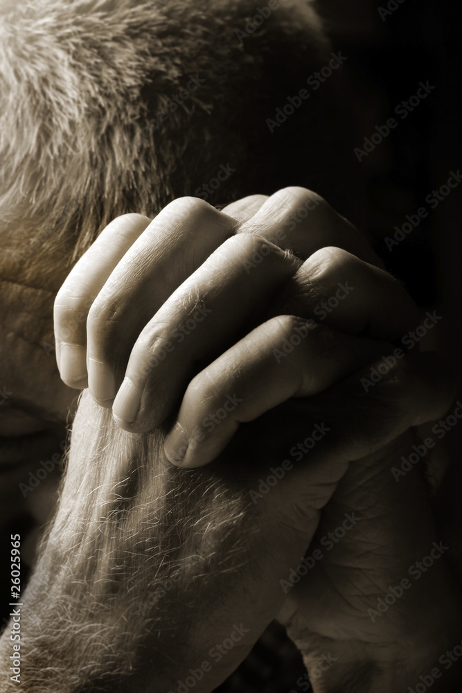 Fototapeta premium Man Praying