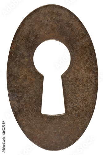 Keyhole,isolated on white with clipping