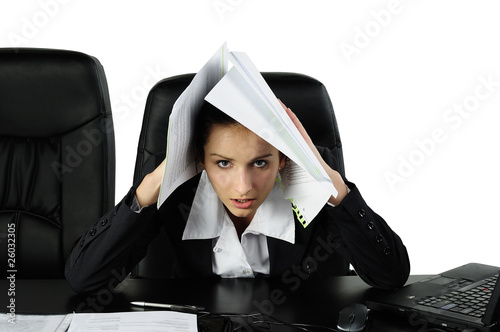 stres w biurze photo