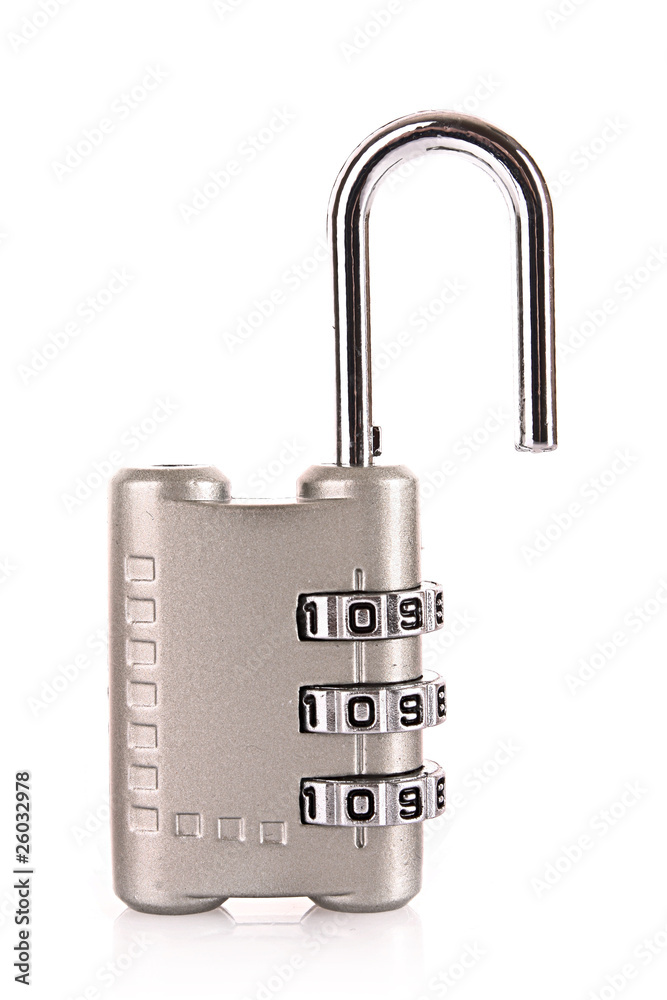 Digital combination lock isolated on white Digital combination lock isolated on white