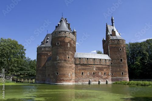 Obraz na płótnie Beersel Castle in Brussels w salonie