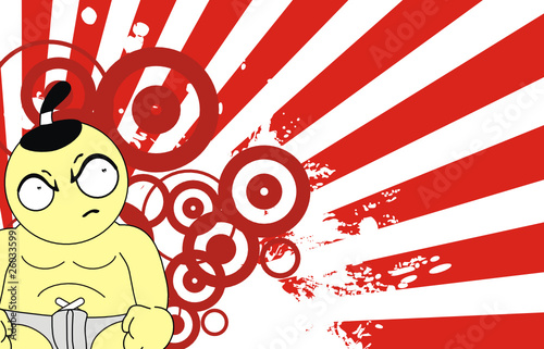 sumo cartoon background