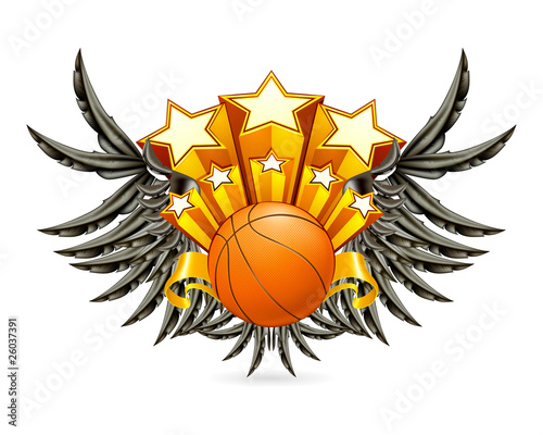 Wings Basketball Emblem