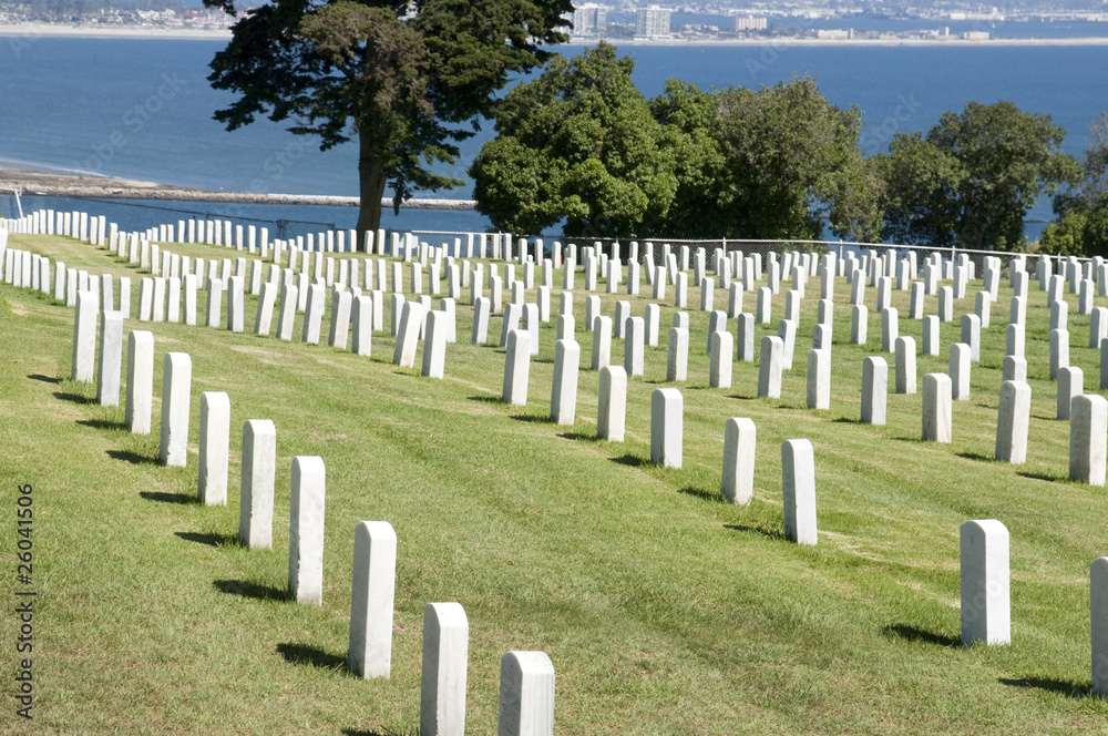 Cemetery at Point Loma in San Diego, California