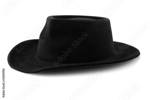 Western cowboy black felt hat