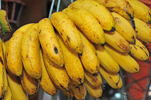 yellow banana in the markets