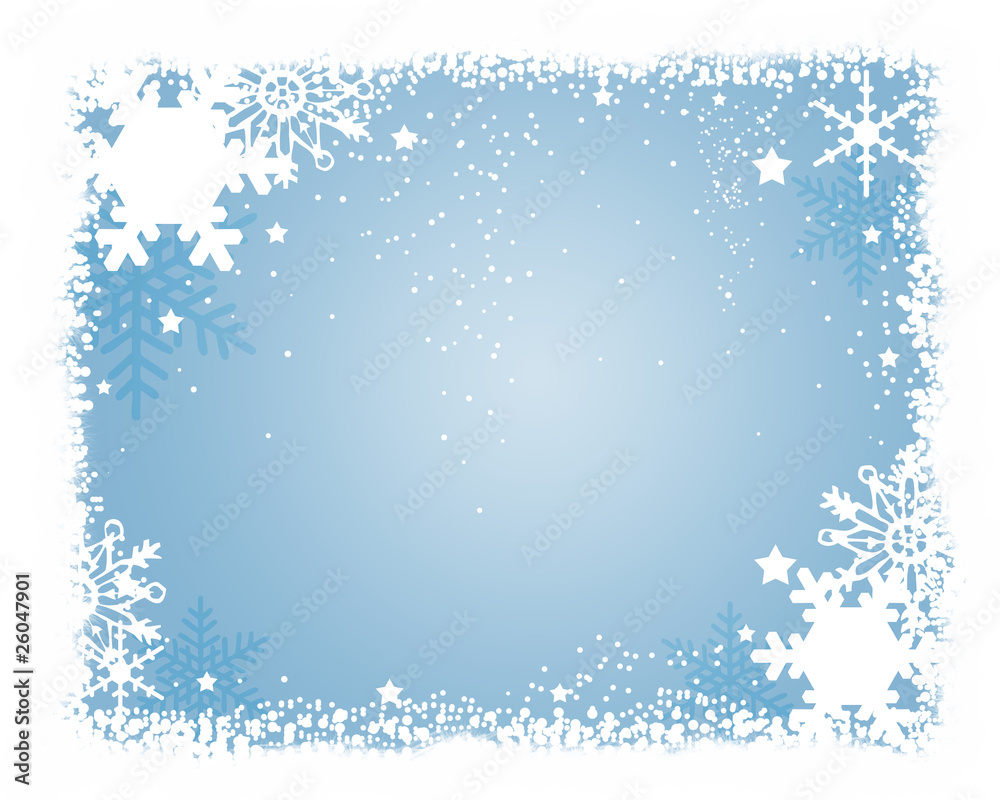 Fototapeta premium 雪のフレーム