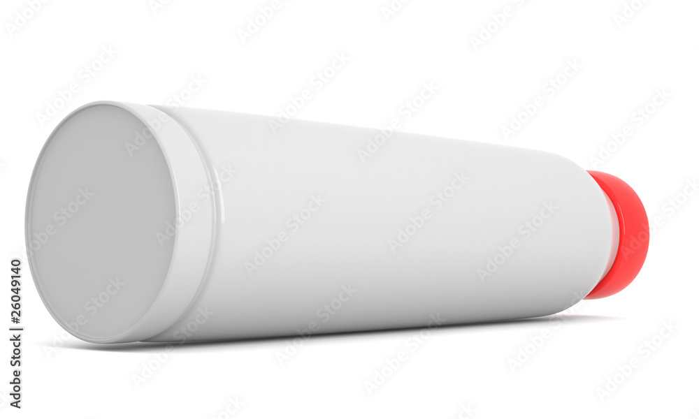 Plastic bottle isolated on white background