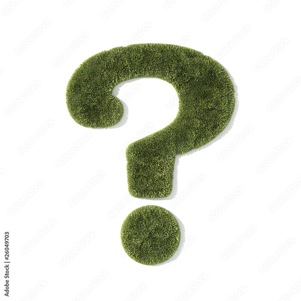 grass font - question mark grass font - question mark