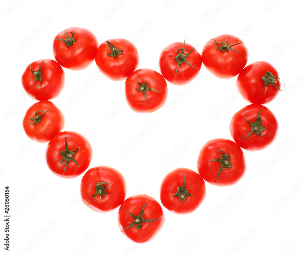 Heart from tomatoes. Heart from tomatoes.