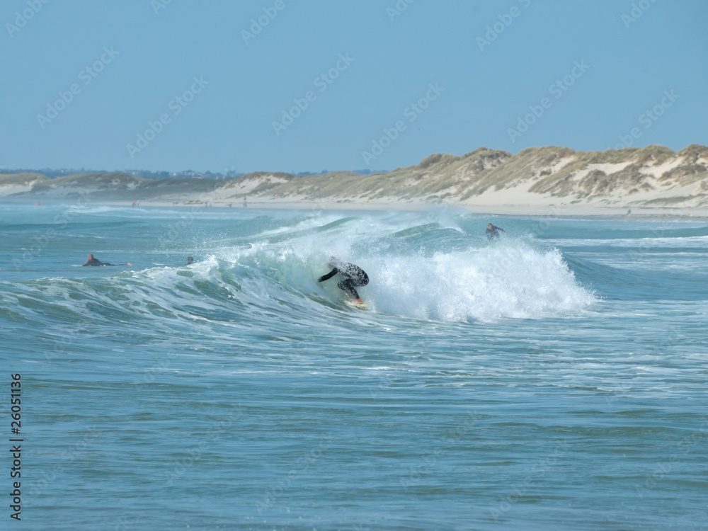 Fototapeta premium surfeur sur la vague