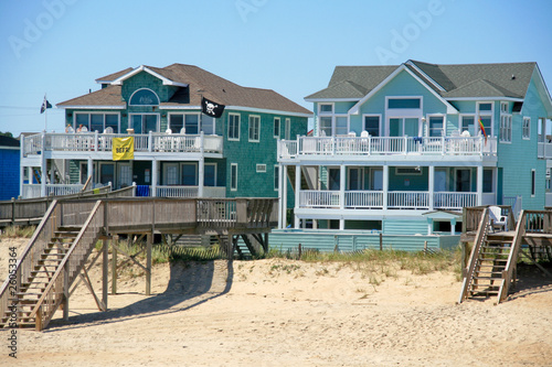 Strandhäuser auf den Outer Banks