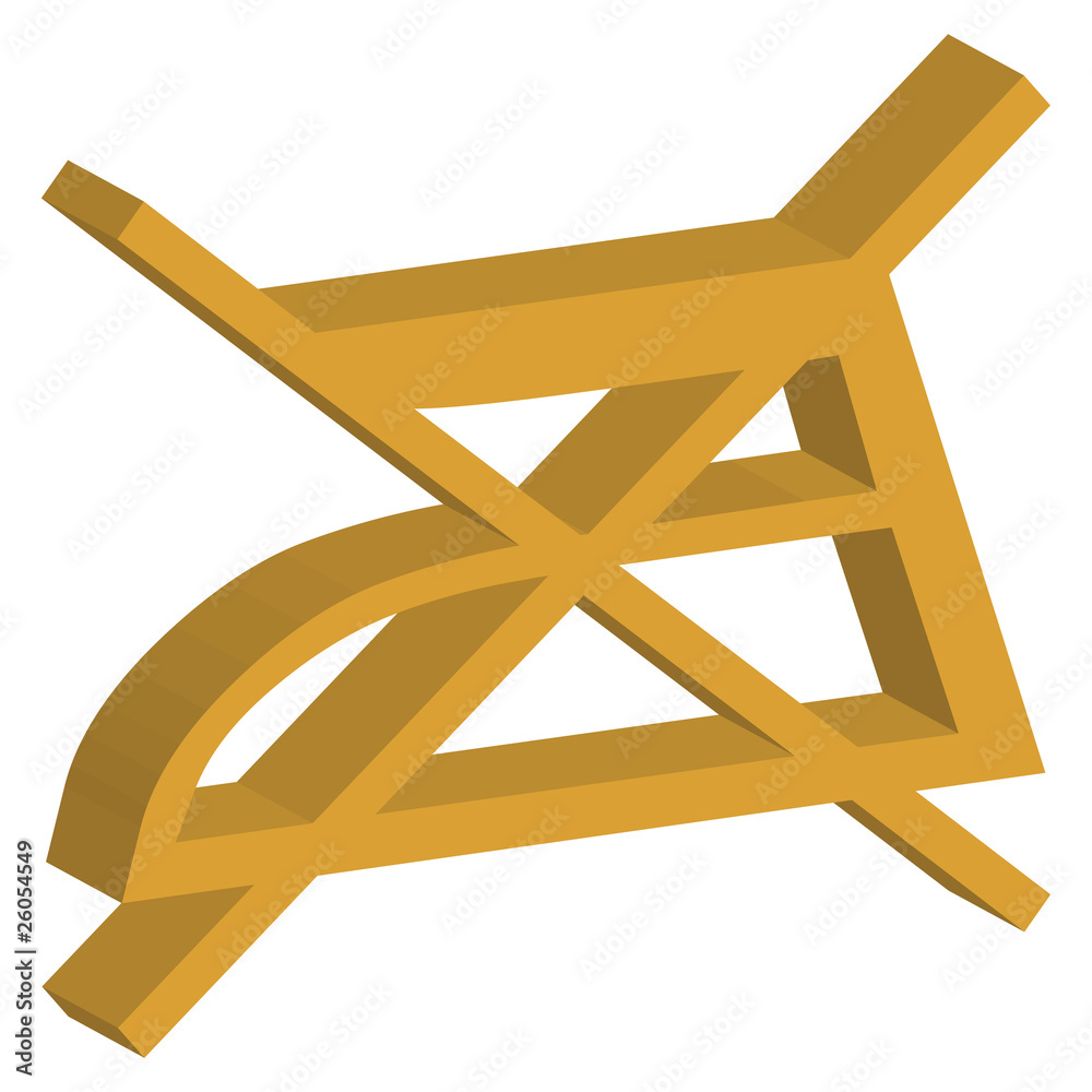 Textilpflegesymbol - nicht bügeln Textilpflegesymbol - nicht bügeln