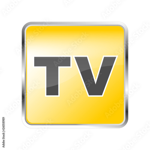 TV Button orange