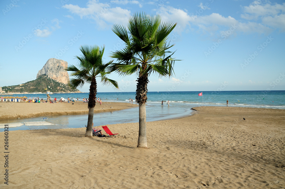 Obraz premium The beach of Calp (Spain)